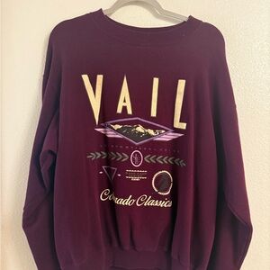 Vintage Vail Colorado ski sweater